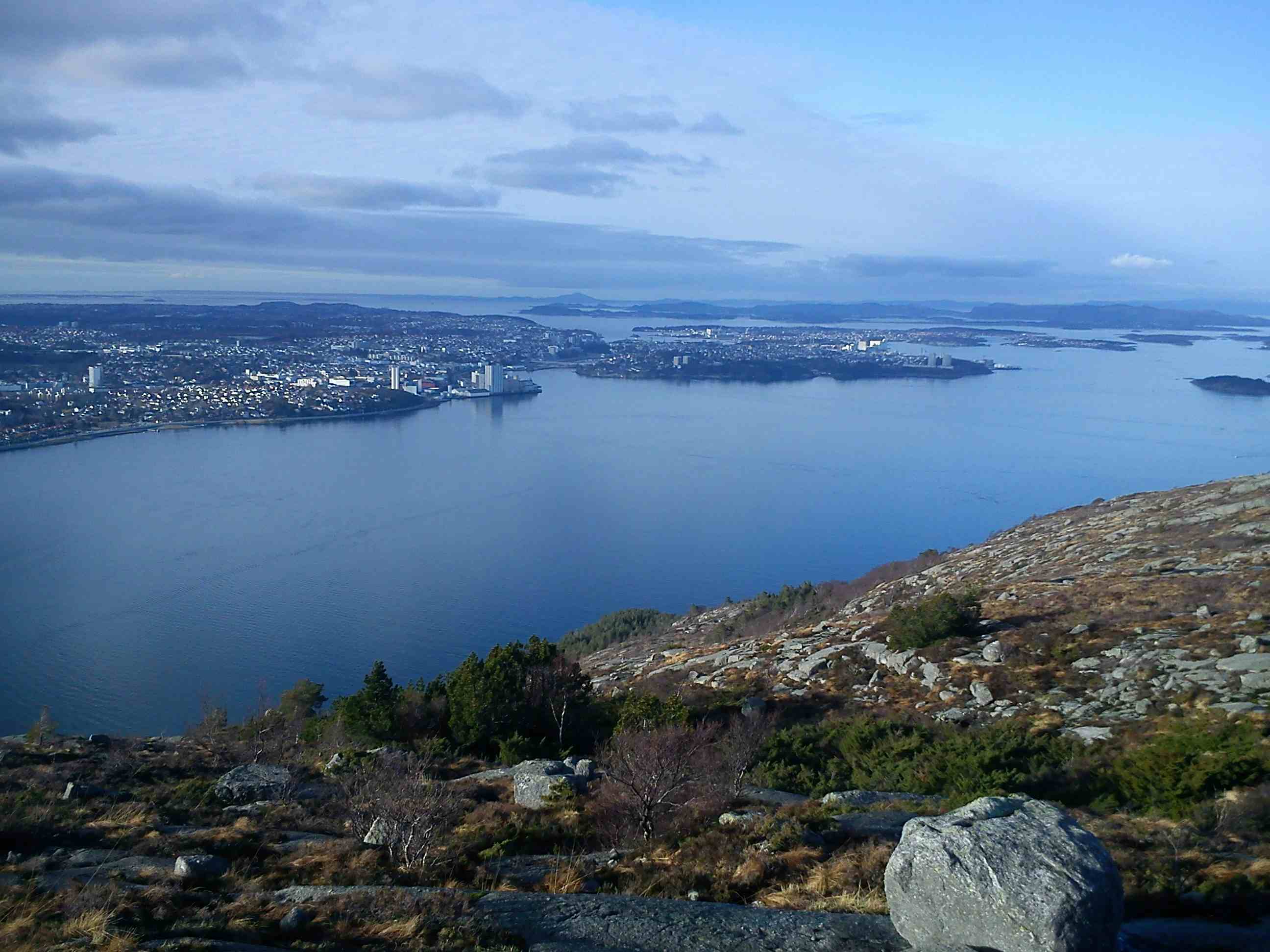 Utsikt mot østre bydeler i Stavanger