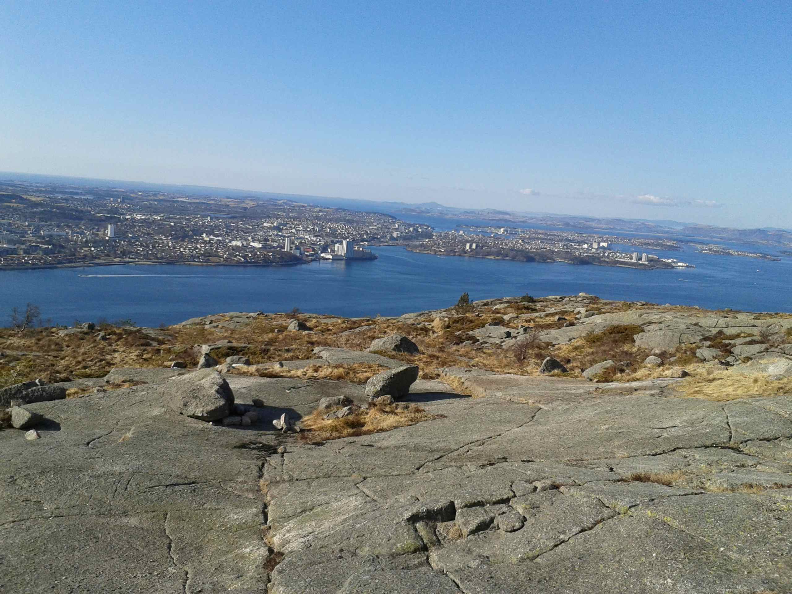 Utsikt mot østre bydeler i Stavanger