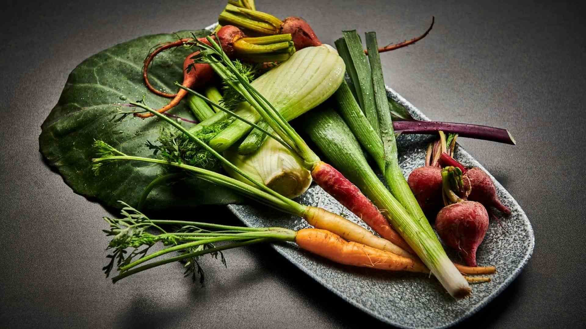 Grønnsaker i sesong.
