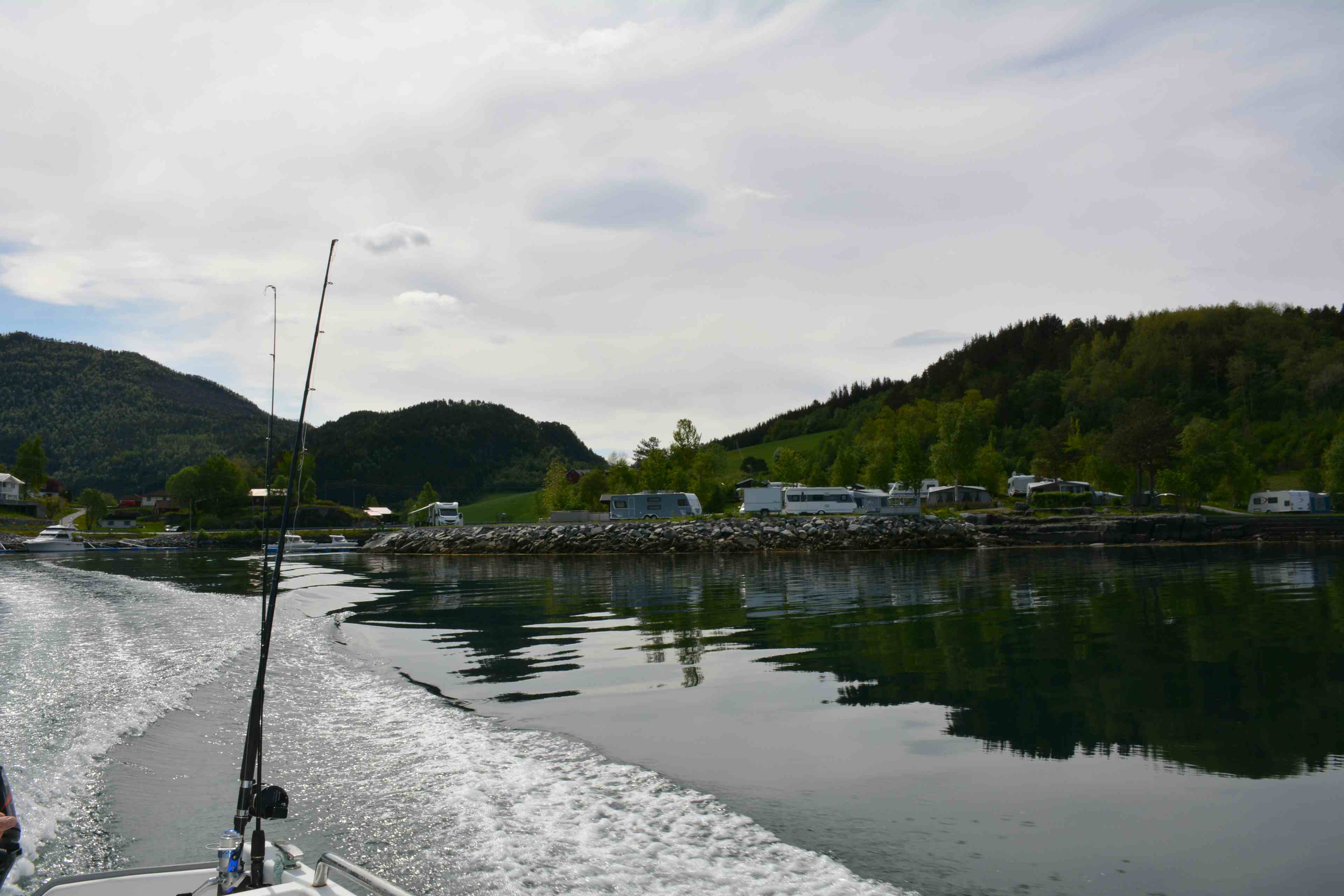 Fishing at Saltkjelsnes camping