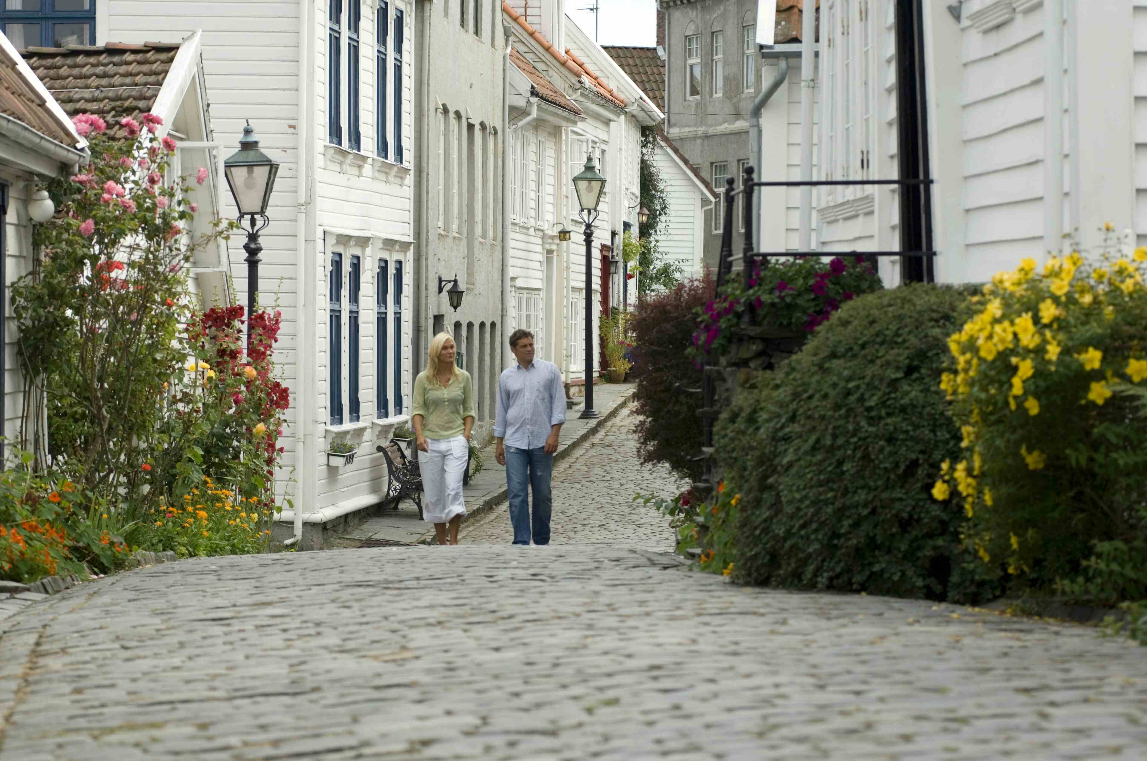 Hvite hus i Gamle Stavanger
