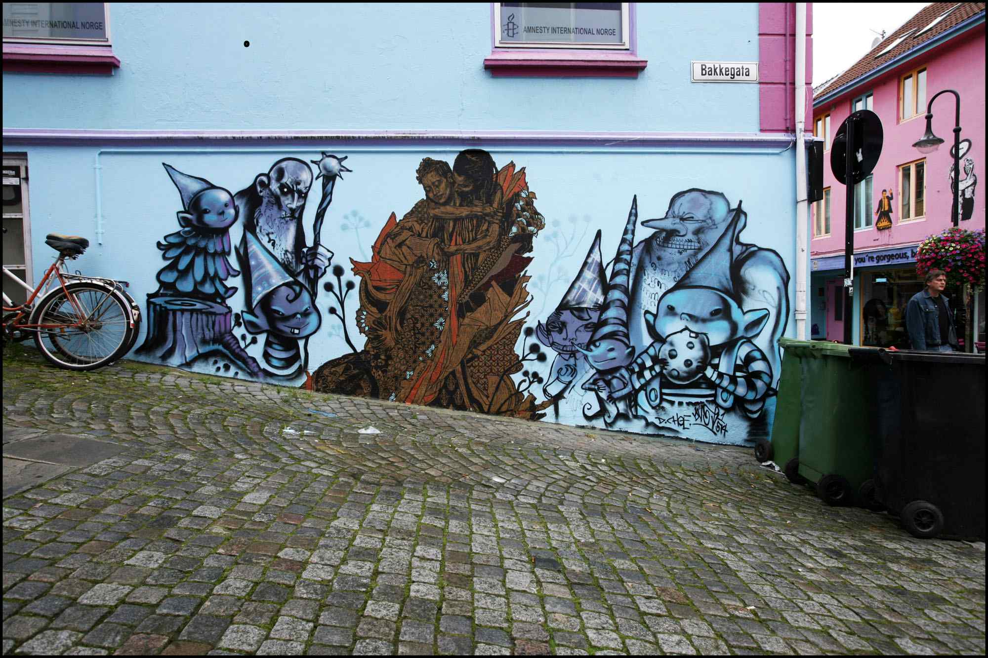 Stavanger Street Art: Untitled av David Choe og Swoon