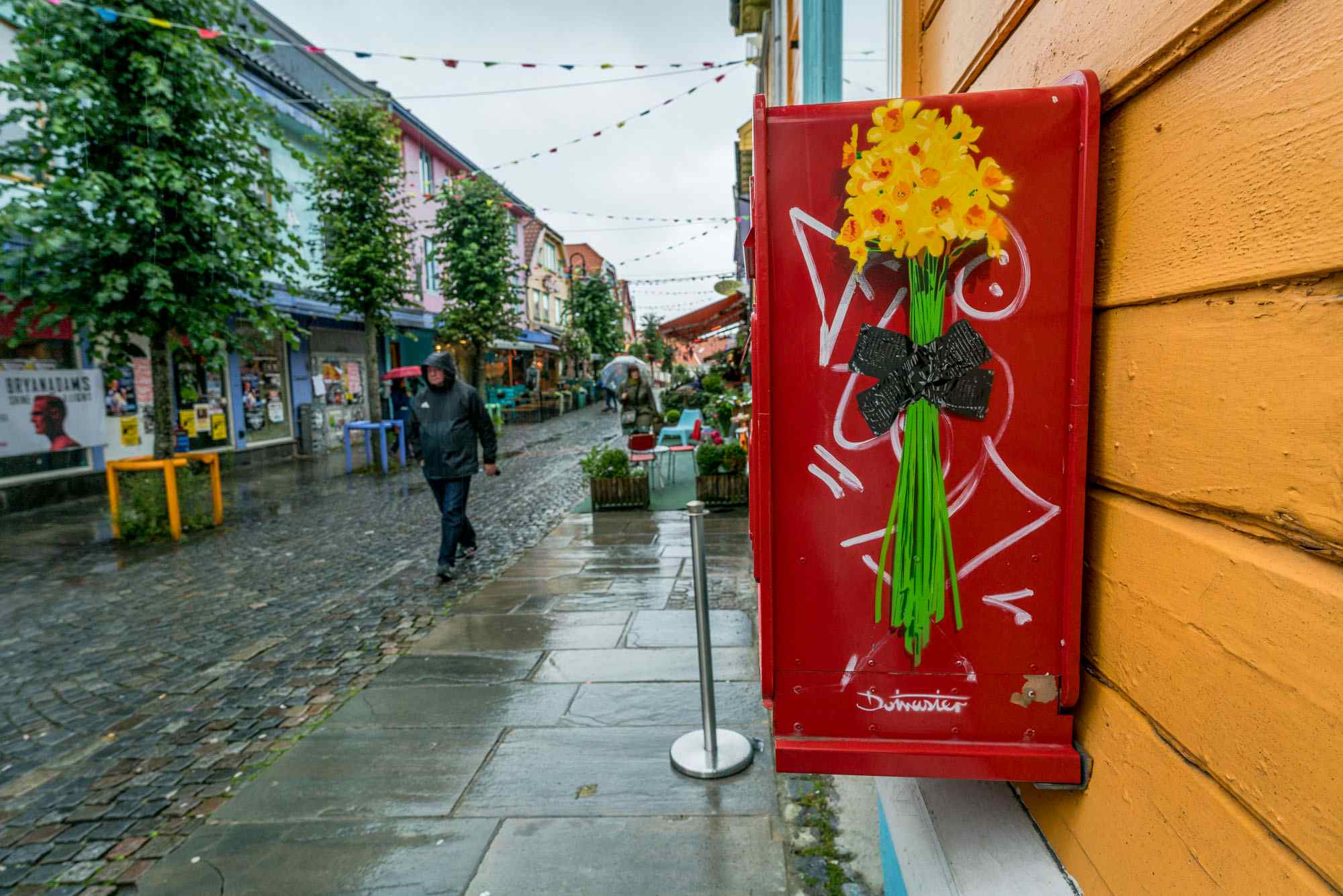 Stavanger Street Art: "Gaffadils" av Dotmasters