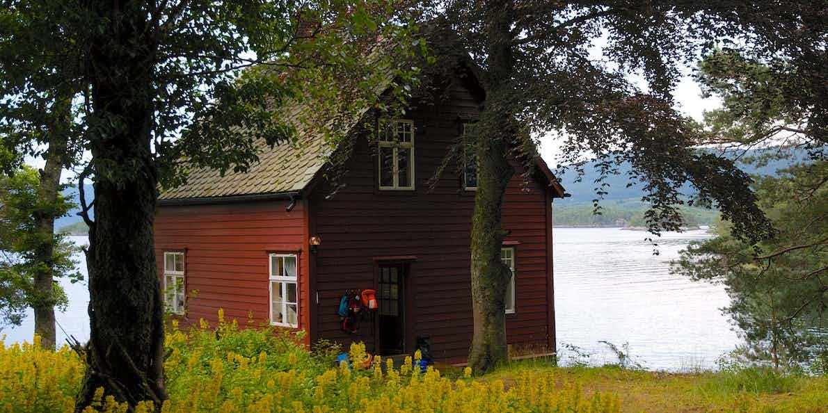 Hus på Solstråleøya