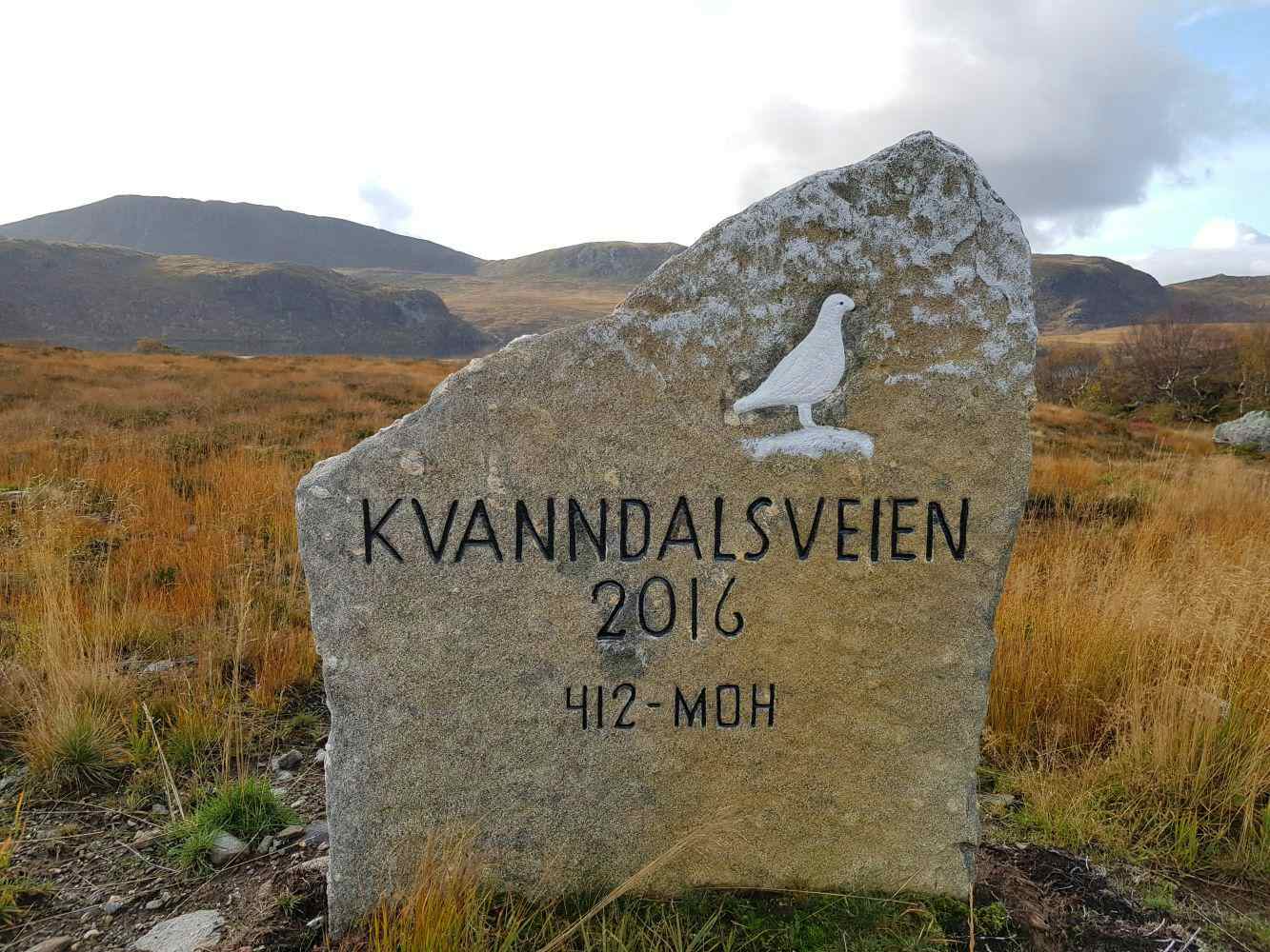Kvanndalsveien i Vanylven kommune.