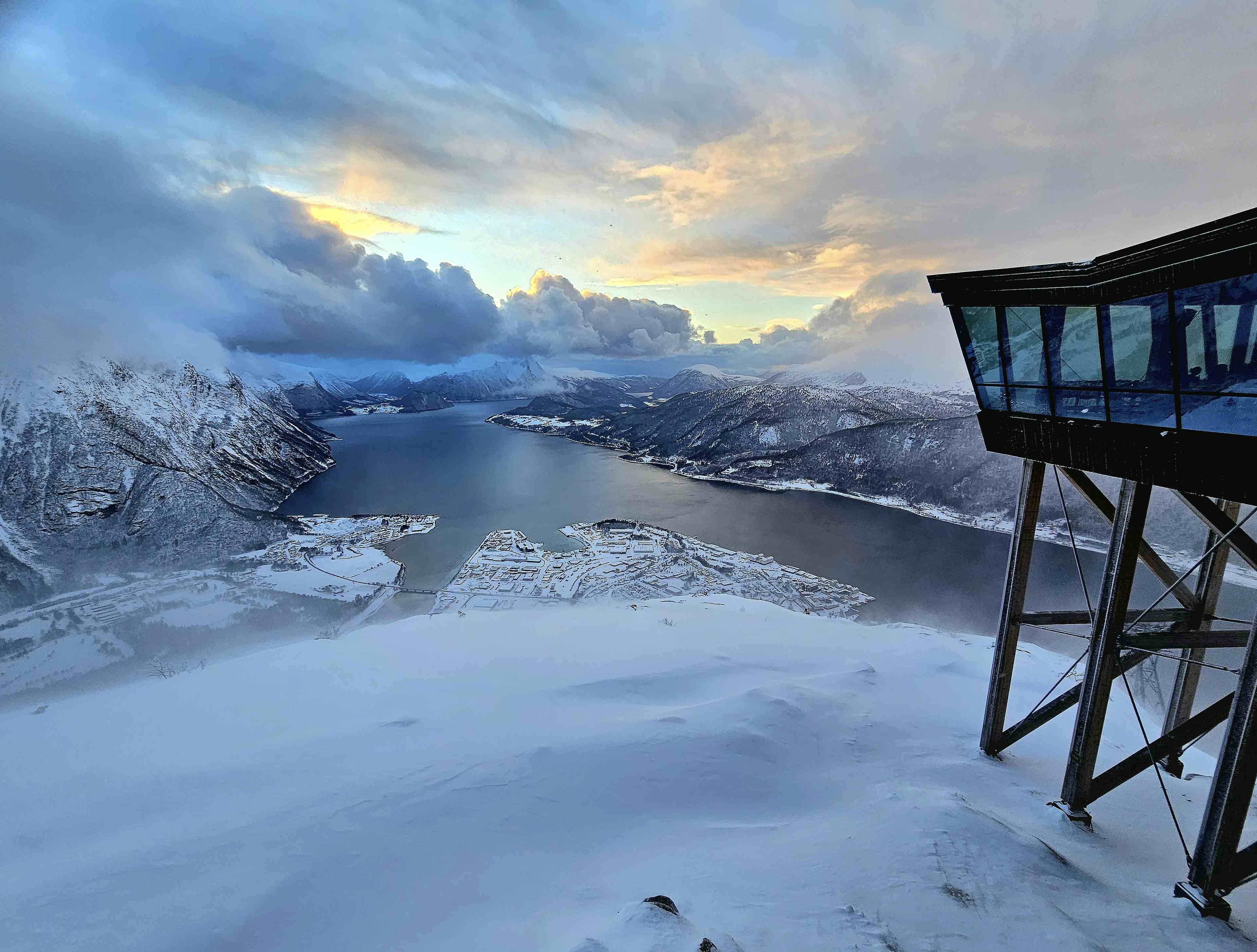 Vinter på Romsdalsgondolen