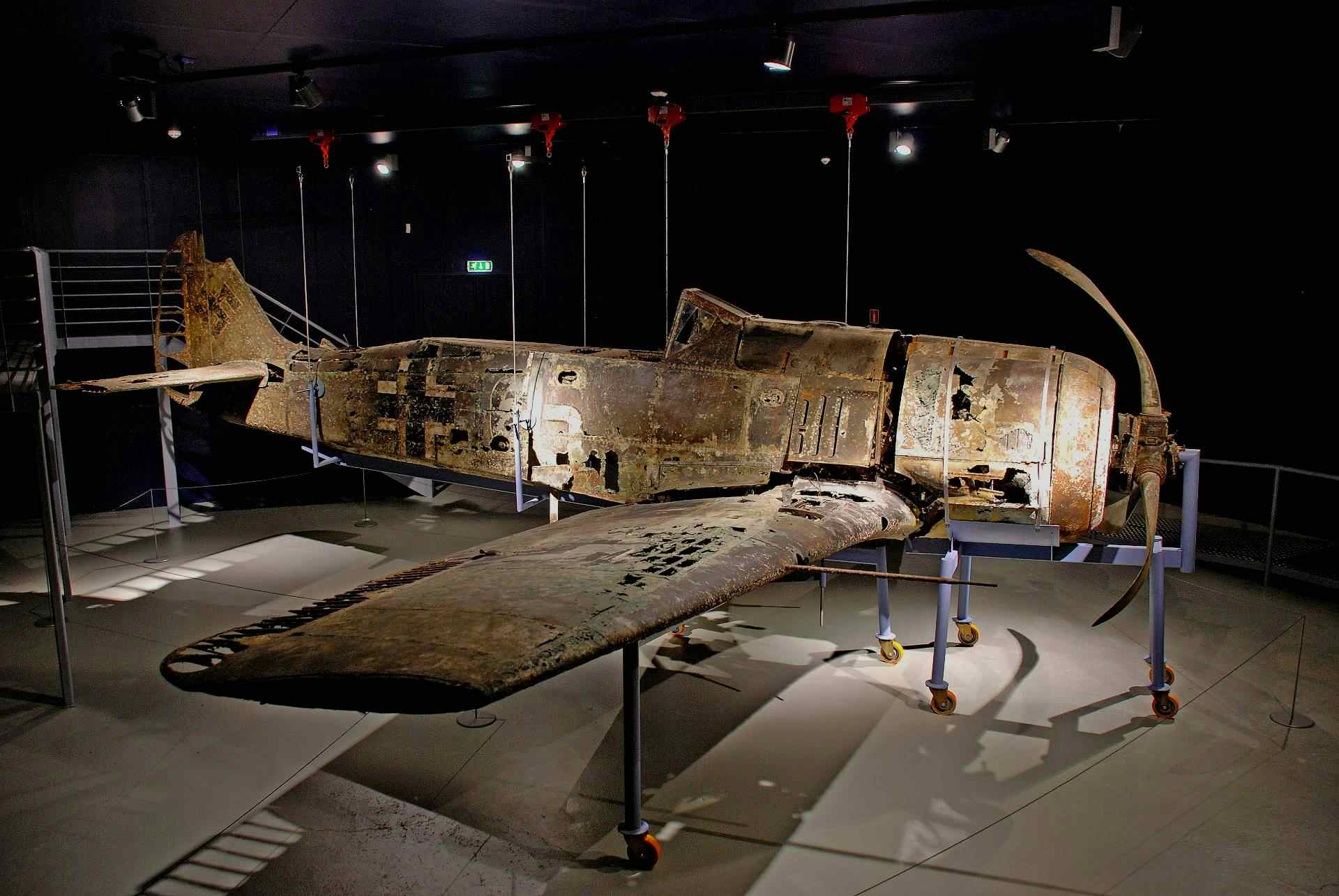 Det tyske jagerflyet gul-16 - Herdla Museum